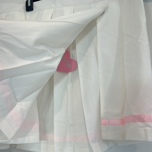 SUGAR THRILLZ ALWAYS AN ACADEMIC WHITE PLEATED MINI SKIRT PLUS SIZE 1X NWT - Picture 4 of 6